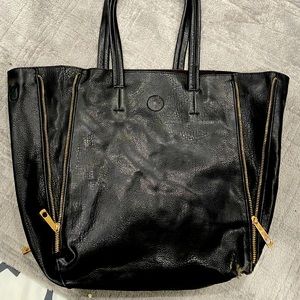 Italian leather tote bag